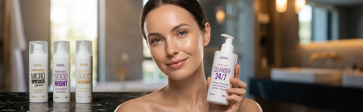 Rostro con piel iluminada